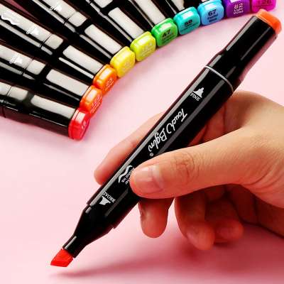 Customized Double head marker pen 80 60 36 colors watercolor pen hand-painted Special for art students